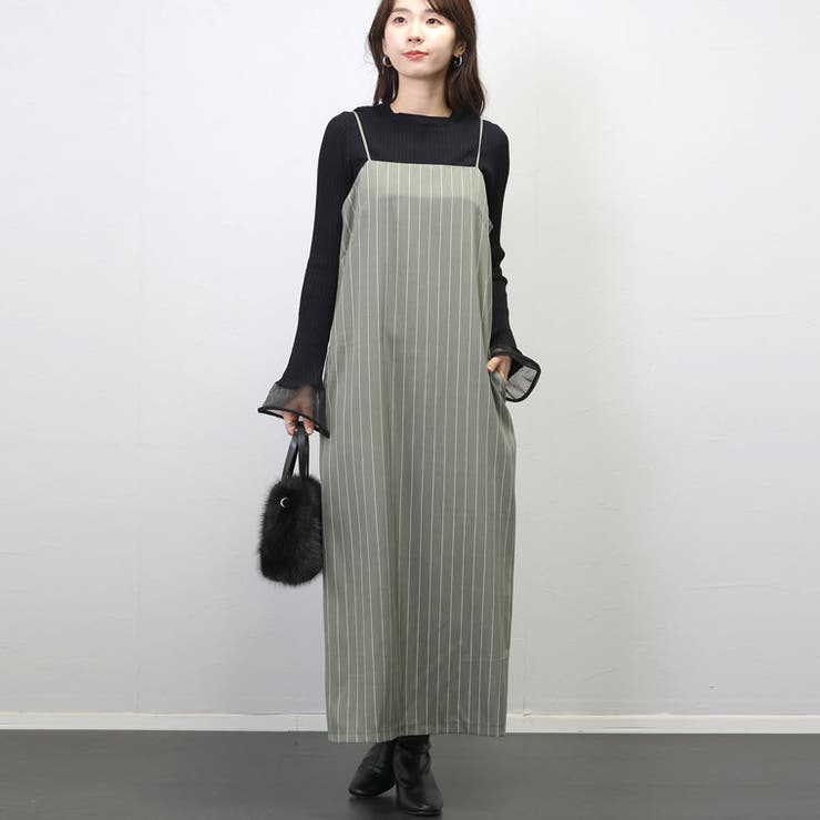 エステルツイルストライプキャミワンピース | FUNNY COMPANY＋  | 詳細画像9 