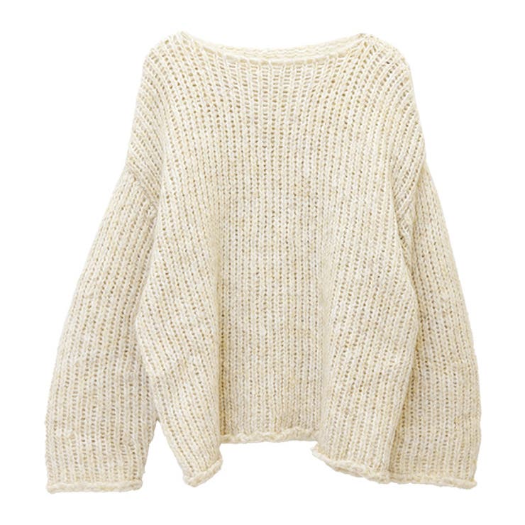 ローゲージボートネックニットプルオーバー | FUNNY COMPANY＋  | 詳細画像26 