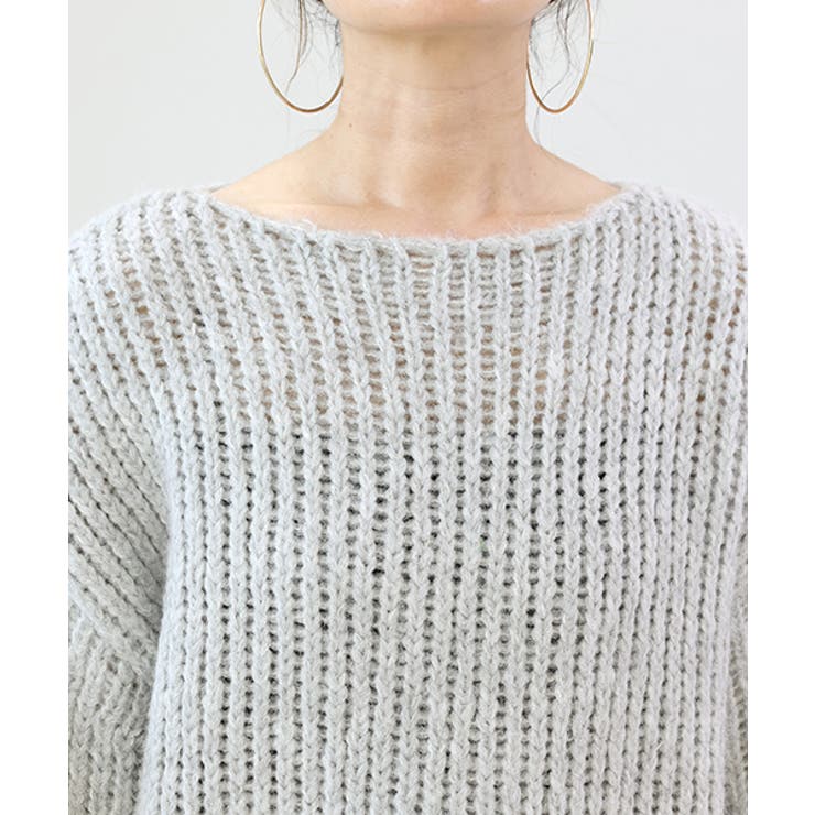 ローゲージボートネックニットプルオーバー | FUNNY COMPANY＋  | 詳細画像21 