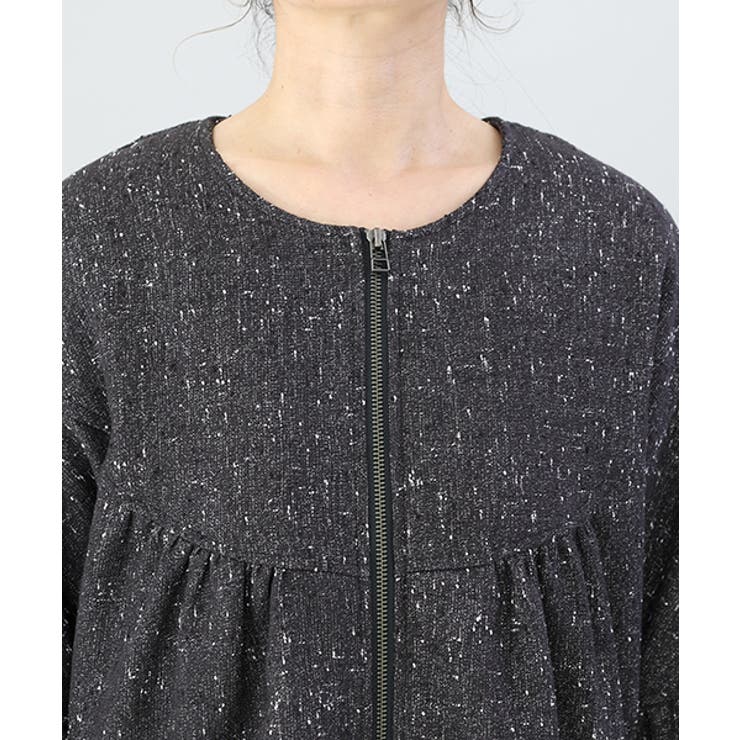 ラメツイードフレアスリーブ中綿ブルゾン | FUNNY COMPANY＋  | 詳細画像21 