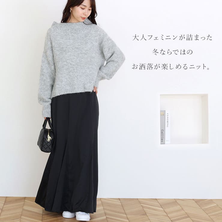 天竺起毛ハイネックニットプルオーバー | FUNNY COMPANY＋  | 詳細画像3 