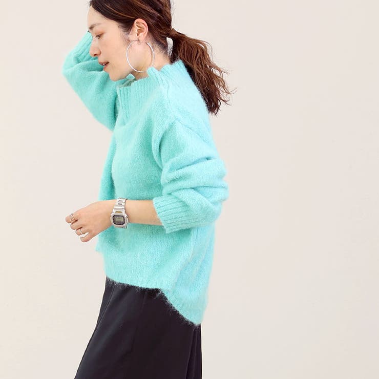 天竺起毛ハイネックニットプルオーバー | FUNNY COMPANY＋  | 詳細画像4 