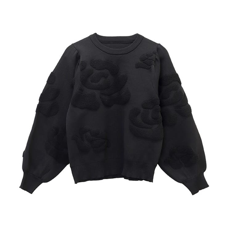 パイルジャガード柄編みニットプルオーバー | FUNNY COMPANY＋  | 詳細画像26 