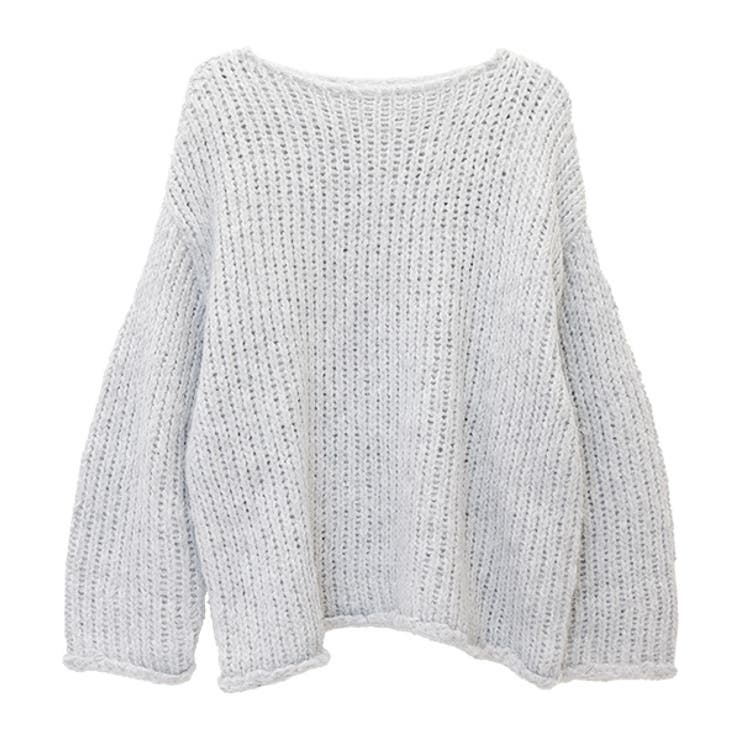 ローゲージボートネックニットプルオーバー | FUNNY COMPANY＋  | 詳細画像25 