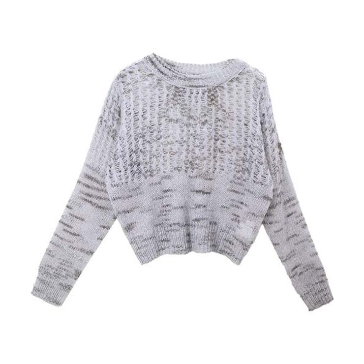 ローゲージ編地切替ニットプルオーバー | FUNNY COMPANY＋  | 詳細画像25 