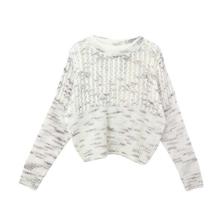 ローゲージ編地切替ニットプルオーバー | FUNNY COMPANY＋  | 詳細画像26 