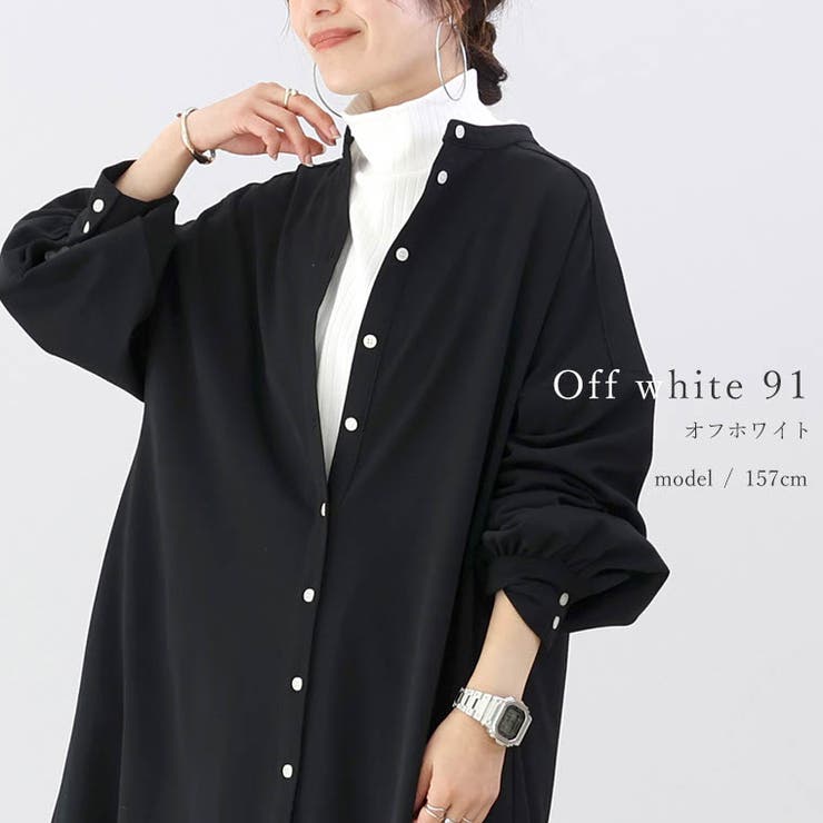 袖シャーリングテレコタートルプルオーバー | FUNNY COMPANY＋  | 詳細画像17 