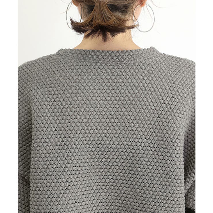 変わり編みスクエアプルオーバー | FUNNY COMPANY＋  | 詳細画像23 