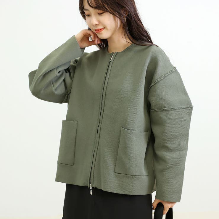 ニットジップブルゾン4