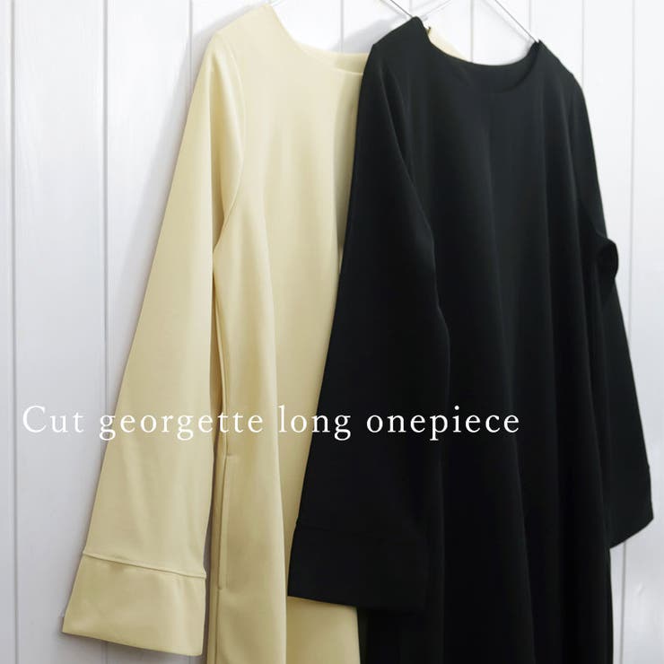 カットジョーゼットロングワンピース | FUNNY COMPANY＋  | 詳細画像8 