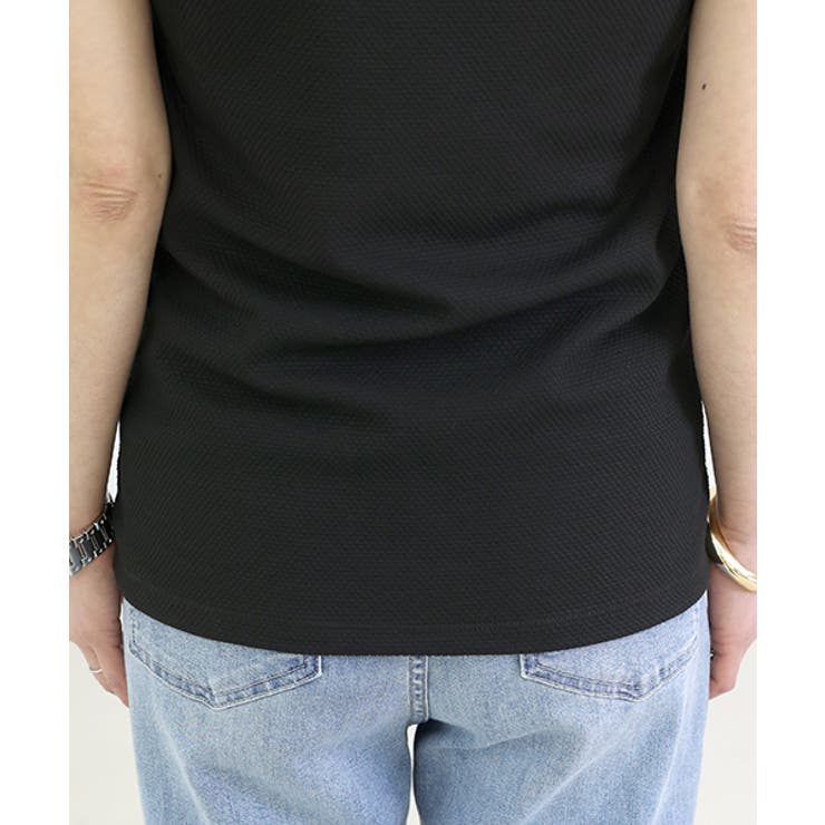 シアー切替ラッセル編み2WAYタンクトップ  | FUNNY COMPANY＋  | 詳細画像23 