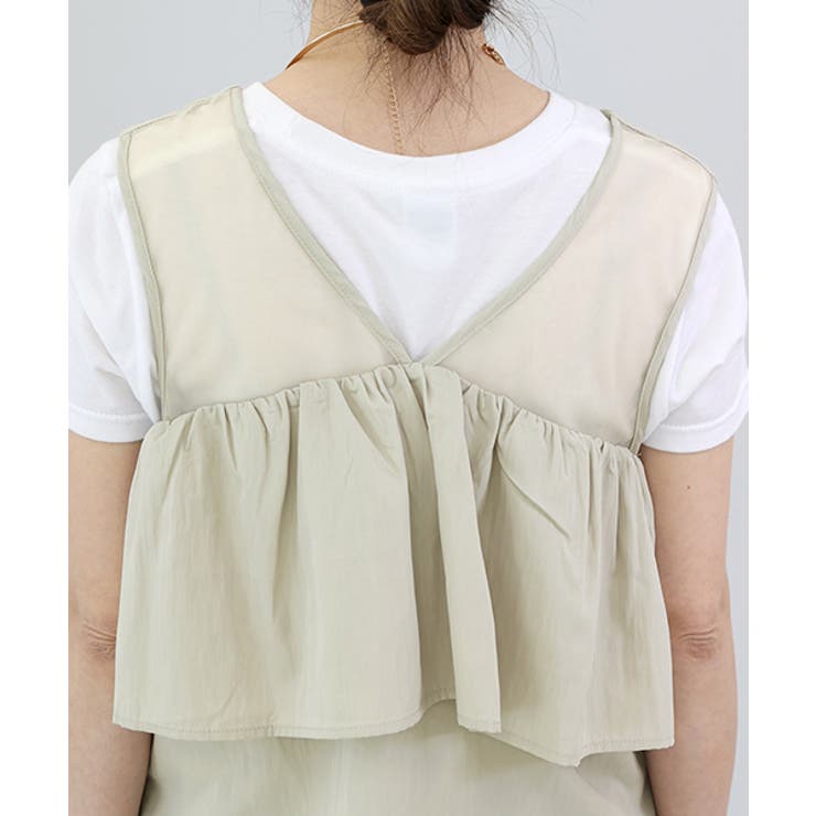 チュール使い前後2WAYフリルブラウス | FUNNY COMPANY＋  | 詳細画像22 