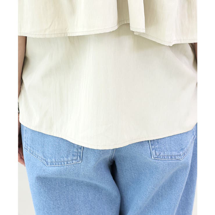 チュール使い前後2WAYフリルブラウス | FUNNY COMPANY＋  | 詳細画像24 