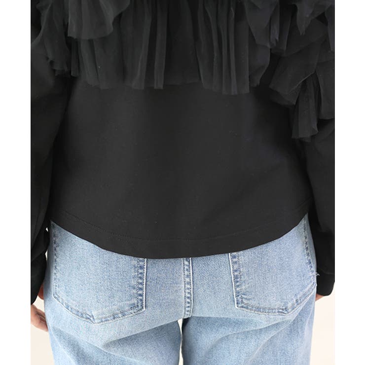 T/C天竺ｘチュールフリルドッキングプルオーバー | FUNNY COMPANY＋  | 詳細画像24 