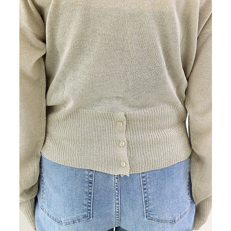 裾ボタン2WAYラメニットプルオーバー | FUNNY COMPANY＋  | 詳細画像24 