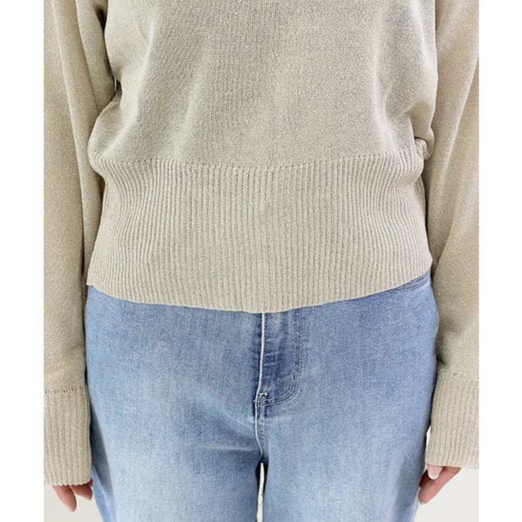 裾ボタン2WAYラメニットプルオーバー | FUNNY COMPANY＋  | 詳細画像23 