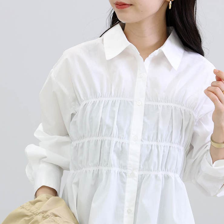 T/Cブロードシャーリングブラウス | FUNNY COMPANY＋  | 詳細画像9 