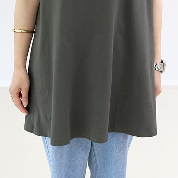 【接触冷感】綿天竺フレンチフレアカットソー | FUNNY COMPANY＋  | 詳細画像23 