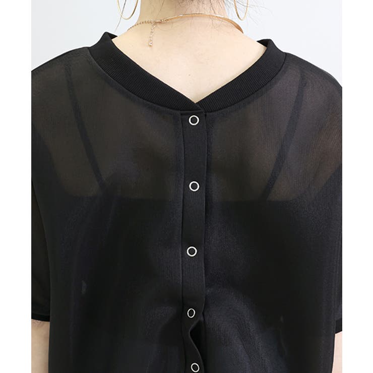 シアーダンボール後ろボタン2WAYプルオーバー | FUNNY COMPANY＋  | 詳細画像21 