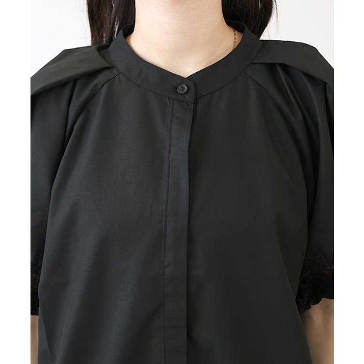 カットレース使いT/C前開きブラウス | FUNNY COMPANY＋  | 詳細画像21 