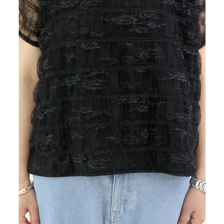 レースレイヤードプルオーバー | FUNNY COMPANY＋  | 詳細画像23 