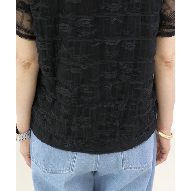 レースレイヤードプルオーバー | FUNNY COMPANY＋  | 詳細画像24 