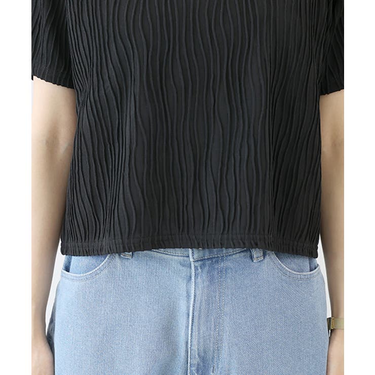 ウェーブジャガード半袖プルオーバー | FUNNY COMPANY＋  | 詳細画像22 