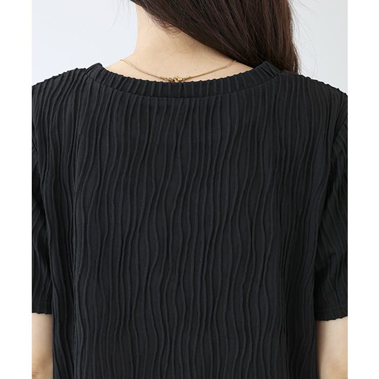 ウェーブジャガード半袖プルオーバー | FUNNY COMPANY＋  | 詳細画像24 