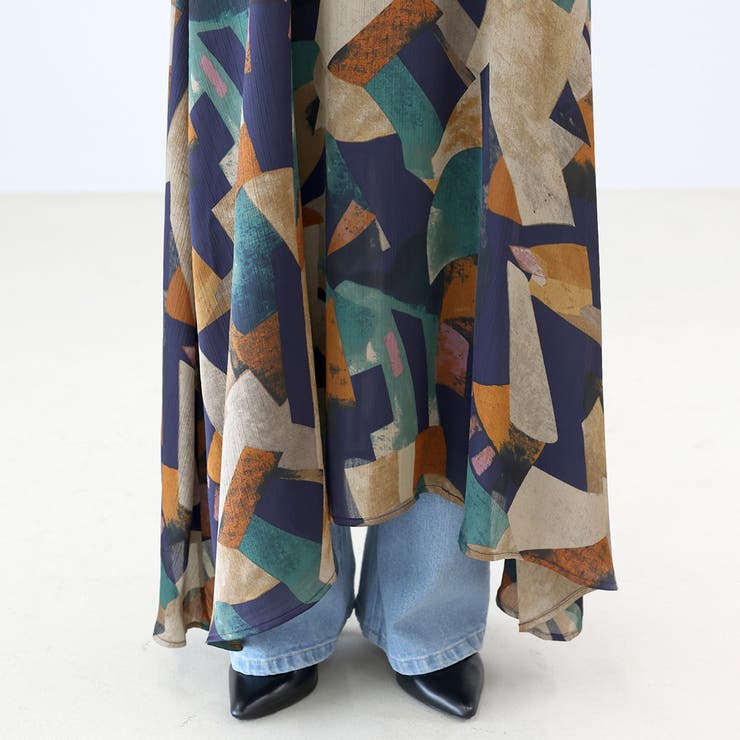 プリントシフォンキャミワンピース | FUNNY COMPANY＋  | 詳細画像24 