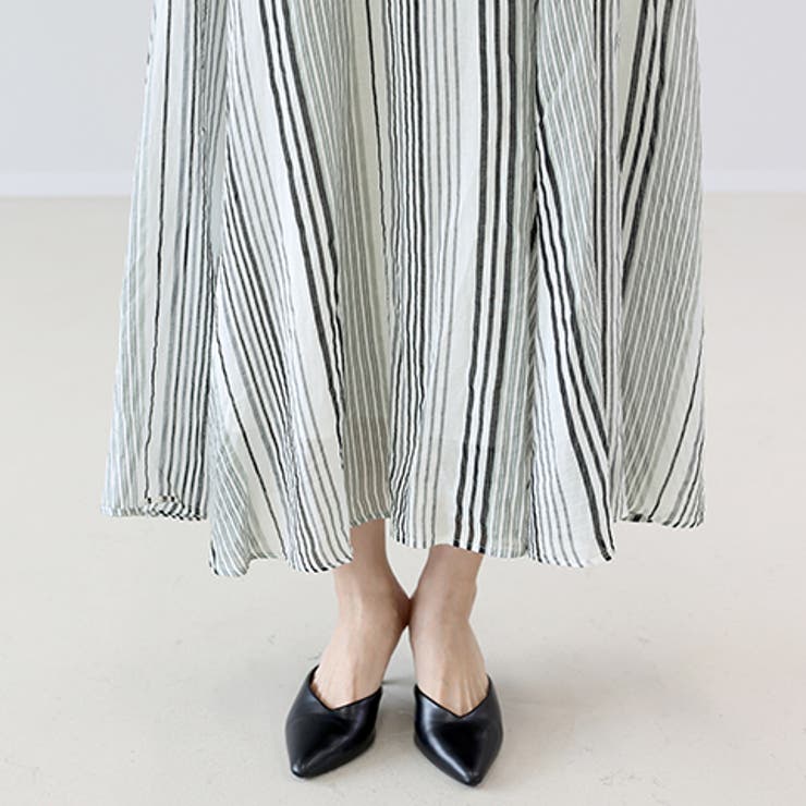 綿ボイルマルチストライプ2WAYワンピース | FUNNY COMPANY＋  | 詳細画像23 