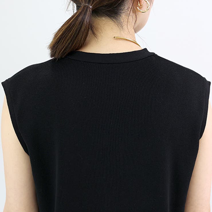 リネンライクVネックニットベスト | FUNNY COMPANY＋  | 詳細画像22 