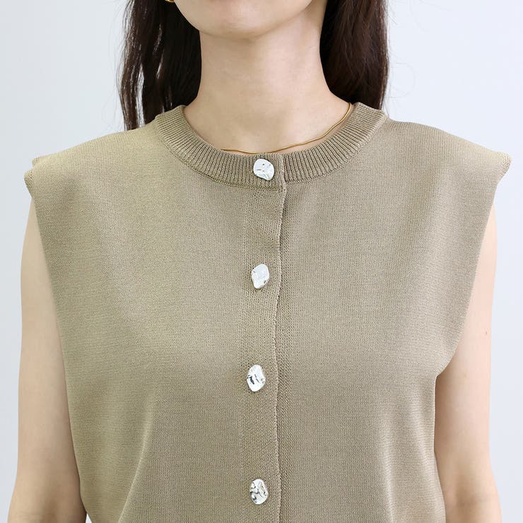 デザインボタンフレンチカーディガン | FUNNY COMPANY＋  | 詳細画像21 