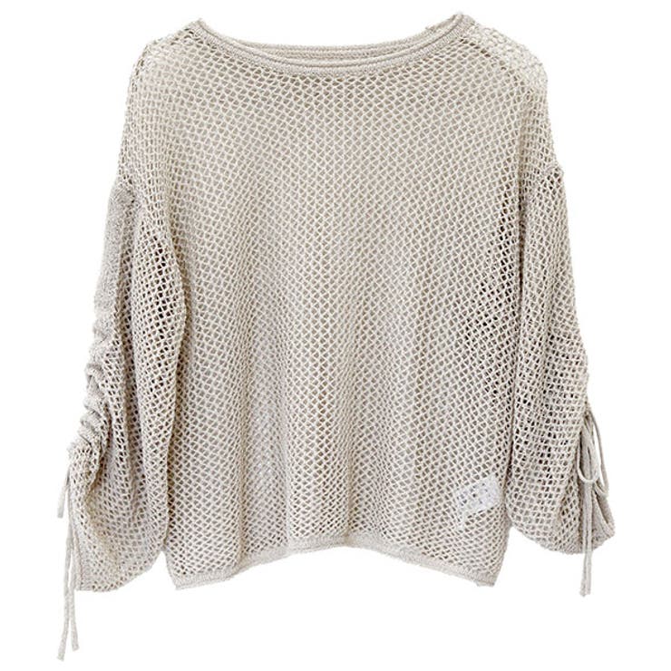 袖シャーリングメッシュプルオーバー | FUNNY COMPANY＋  | 詳細画像26 