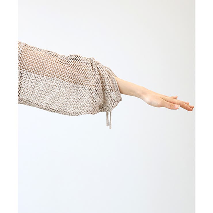 袖シャーリングメッシュプルオーバー | FUNNY COMPANY＋  | 詳細画像23 