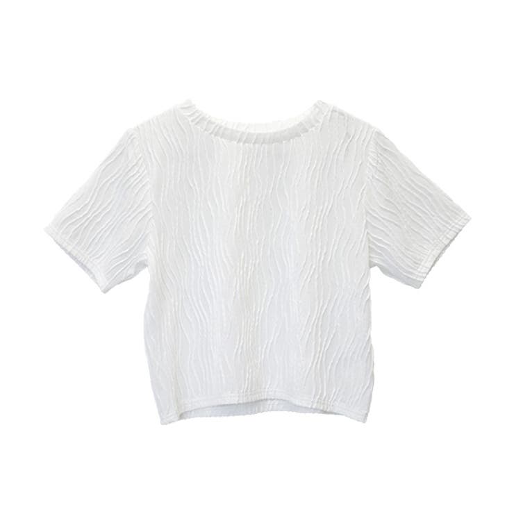 ウェーブジャガード半袖プルオーバー | FUNNY COMPANY＋  | 詳細画像26 