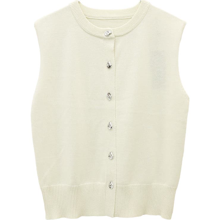 デザインボタンフレンチカーディガン | FUNNY COMPANY＋  | 詳細画像27 