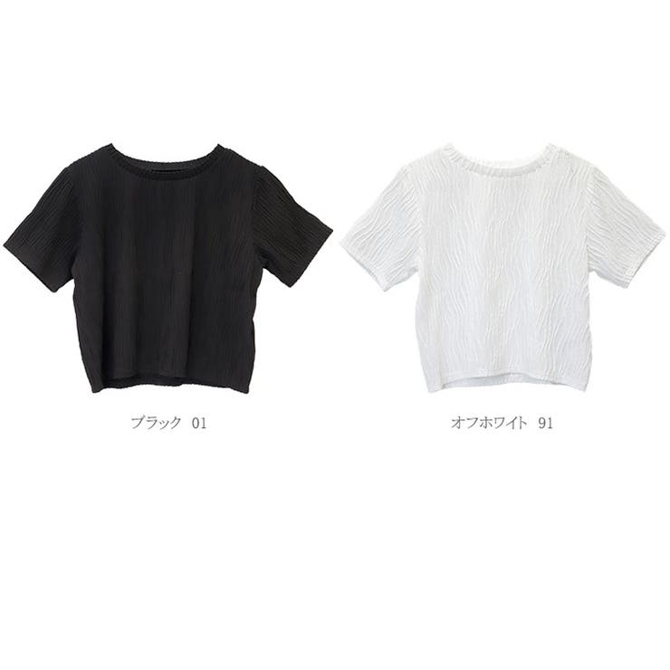 ウェーブジャガード半袖プルオーバー | FUNNY COMPANY＋  | 詳細画像9 