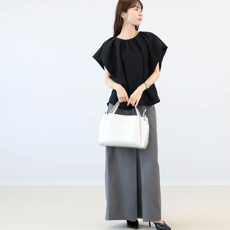 変わり織り袖バルーンブラウス | FUNNY COMPANY＋  | 詳細画像7 