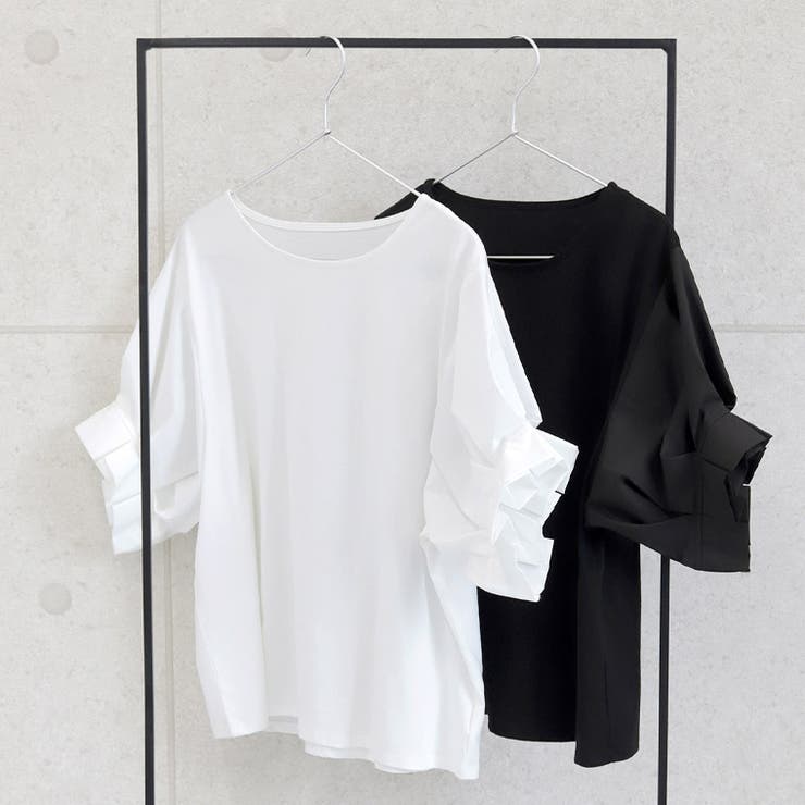 異素材切替袖タックプルオーバー | FUNNY COMPANY＋  | 詳細画像8 