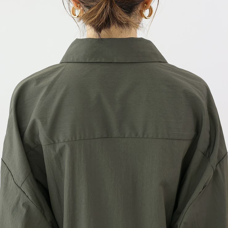 シワ加工長袖ドルマンスキッパーシャツ | FUNNY COMPANY＋  | 詳細画像22 