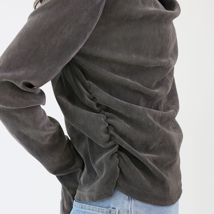 シアーベロアドレープネックプルオーバー | FUNNY COMPANY＋  | 詳細画像23 