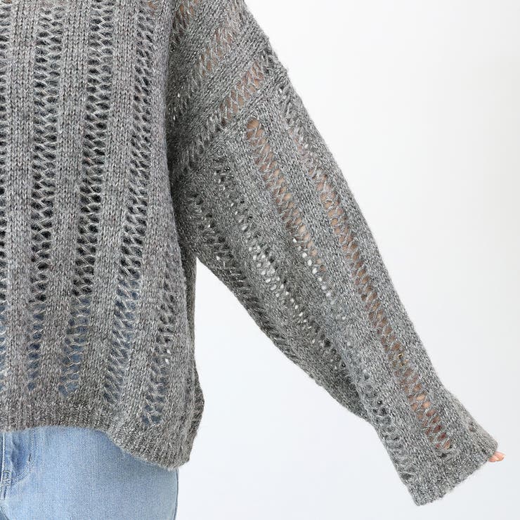 針抜きラメニットプルオーバー | FUNNY COMPANY＋  | 詳細画像23 