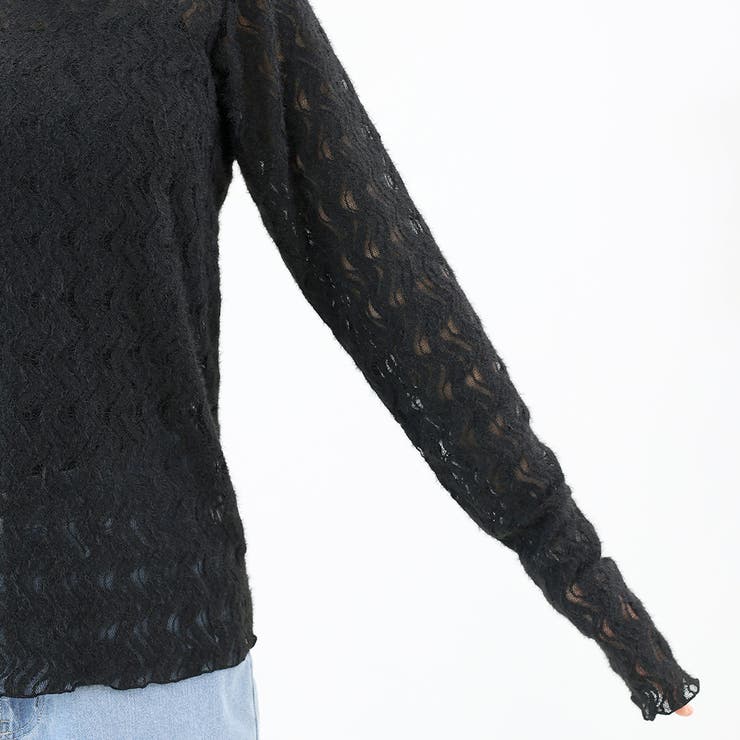 起毛レースクルーネックプルオーバー | FUNNY COMPANY＋  | 詳細画像22 