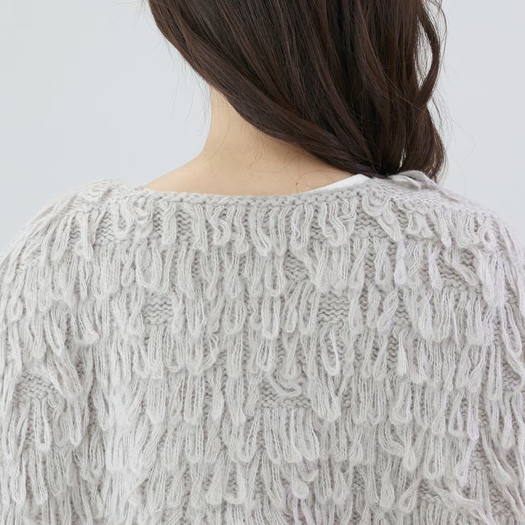 ループ編み前開きベスト | FUNNY COMPANY＋  | 詳細画像22 