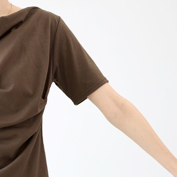 T/C天竺ドレープネック半袖プルオーバー | FUNNY COMPANY＋  | 詳細画像23 