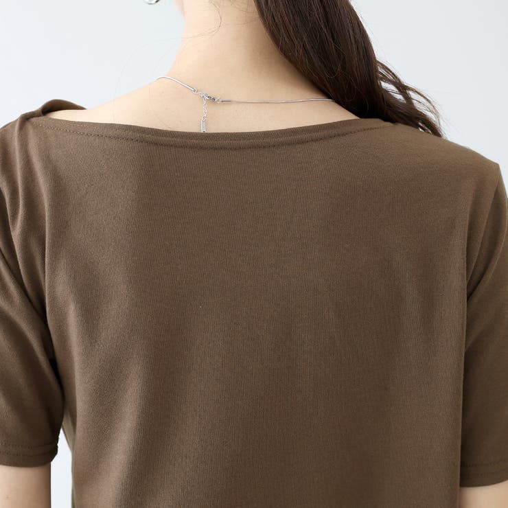 T/C天竺ドレープネック半袖プルオーバー | FUNNY COMPANY＋  | 詳細画像22 