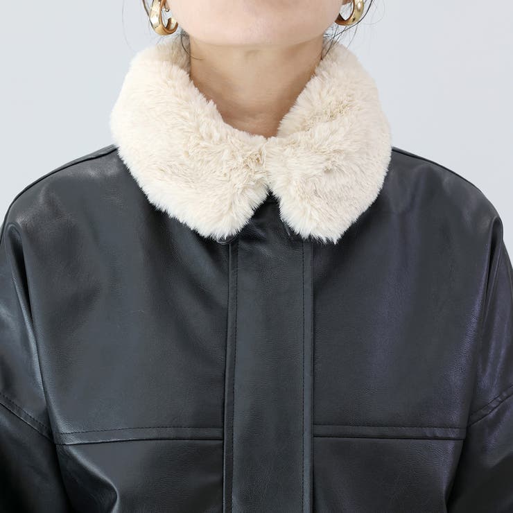 フェイクレザーブルゾン | FUNNY COMPANY＋  | 詳細画像21 