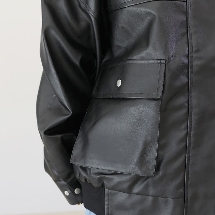 フェイクレザーブルゾン | FUNNY COMPANY＋  | 詳細画像23 