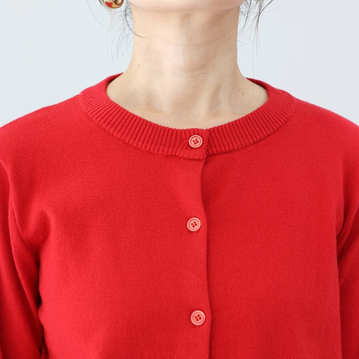 天竺クルーネックニットカーディガン | FUNNY COMPANY＋  | 詳細画像21 