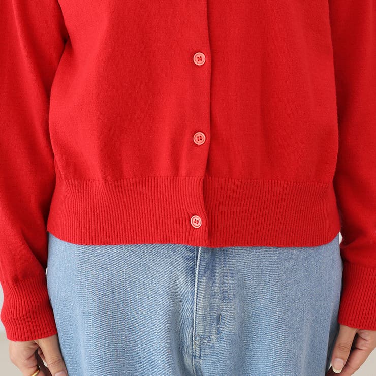 天竺クルーネックニットカーディガン | FUNNY COMPANY＋  | 詳細画像24 